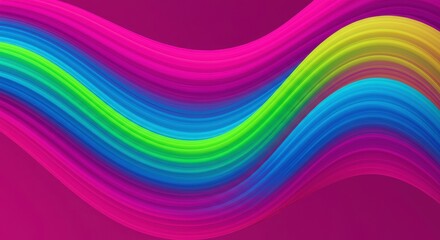 Vibrant Wave Abstract: A mesmerizing abstract artwork featuring dynamic, flowing waves in a spectrum of vibrant colors, creating a sense of energy and movement.