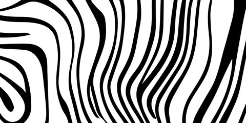 Black and white background wavy optical illusion illustration wave texture, abstract motion, Zebra Animal Print Wallpaper Background wavy optical illusions. Black & white wavy design graphic work