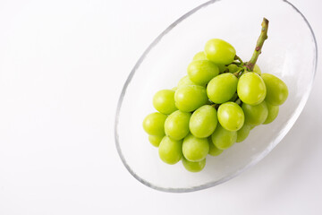 俯瞰から見たシャインマスカット