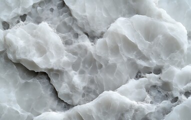 Obraz premium Close-up of white, textured stone surface.