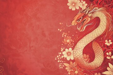 Fototapeta premium vector background Chinese New Year , year of the snake