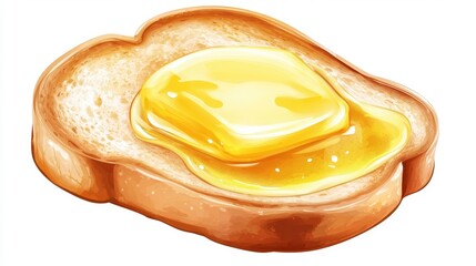Melted Butter on a Warm Slice of Bread