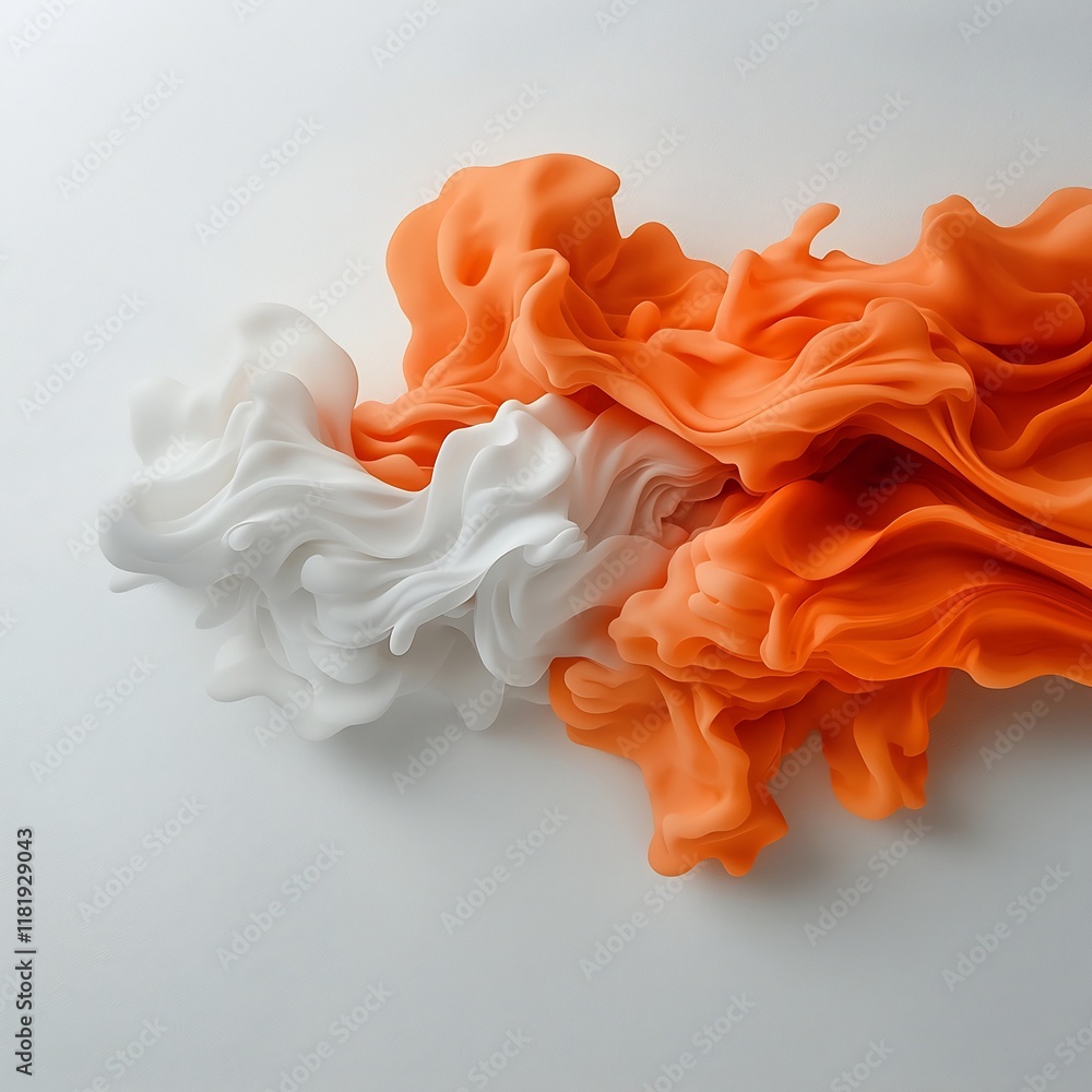 Poster mesmerizing fluid dynamics captured on minimalist canvas an abstract composition of light and form b