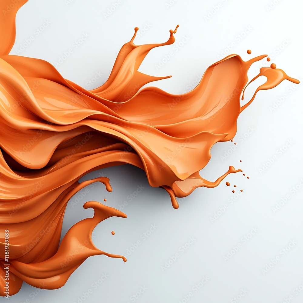 Poster mesmerizing fluid dynamics captured on a pure white canvas an abstract minimalist composition explor