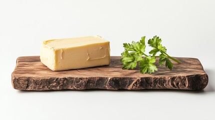 Rustic Butter Presentation on Wooden Board
