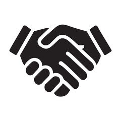 Obraz premium Simple Vector Illustration of a Business Handshake