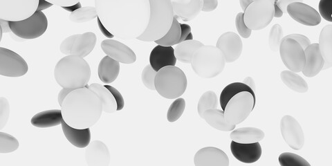 Candy, Abstract Background, Floating Candy, 3D Illustration