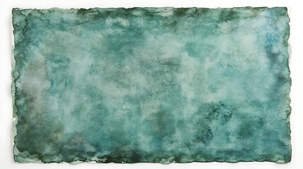 Abstract Watercolor Painting Teal Green Texture Background