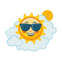 Cheerful Sun Logo for Weather-Themed Designs