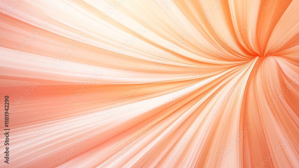 Poster soft orange abstract background with flowing lines and curves