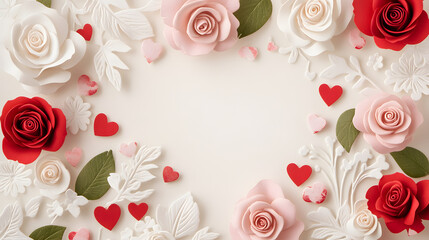 roses on a white background