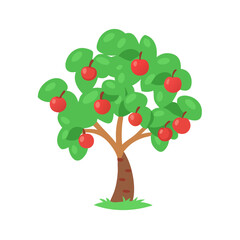Creative Fruit Tree Vectors for Nature and Farming Projects