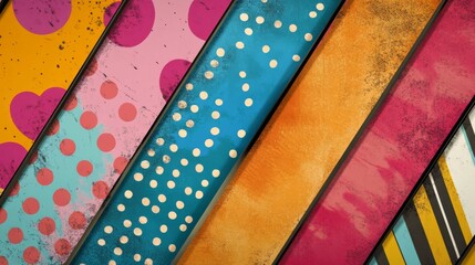 Fototapeta premium Retro Comic Effect Background Vector