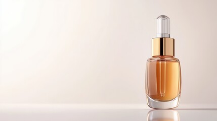 Hydrating facial serum bottle pristine white background uhd image smooth reflections beauty concept