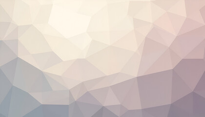 Obraz premium Beige & Grey Low Poly Geometric Background - Minimalism