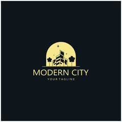 modern city, advanced city logo, environmentally friendly, advanced technology, future buildings