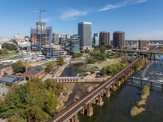 City Skyline and River, Richmond, VA