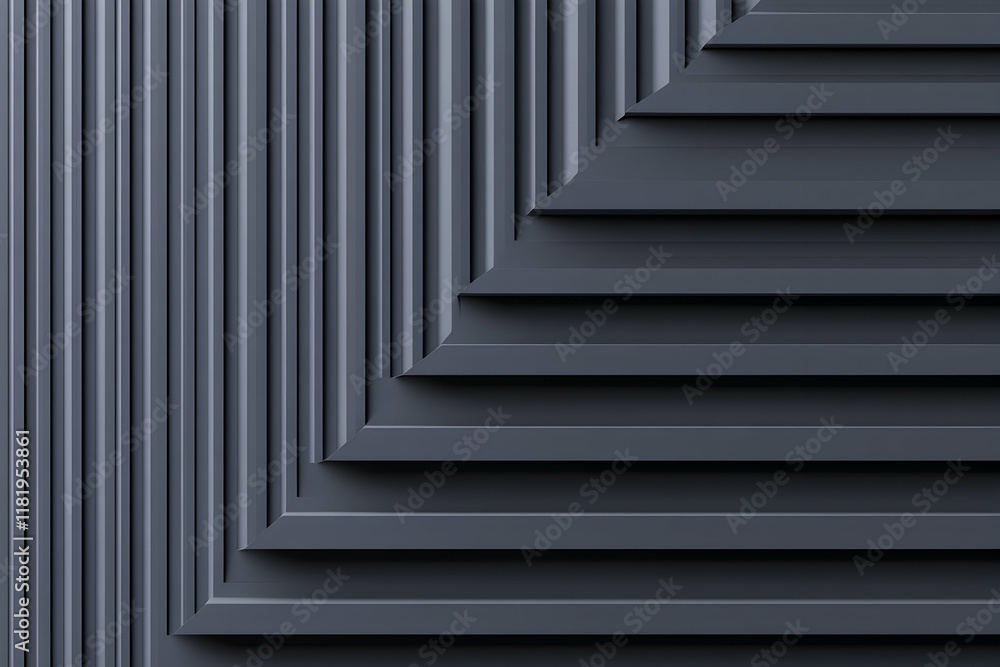 Poster abstract geometric dark grey background. modern architectural design texture, intersecting lines and