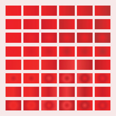 Red gradient Color palette collections, Various red color