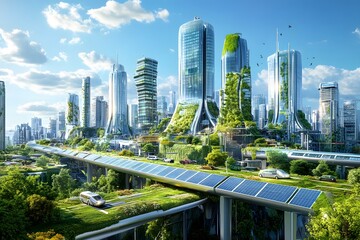 Sustainable Futuristic Cityscape