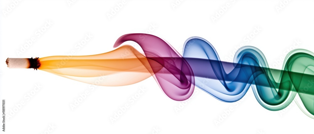 Poster captivating smoke patterns abstract space digital art colorful environment artistic viewpoint visual