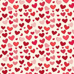 Valentine's day heart pattern graphic seamless