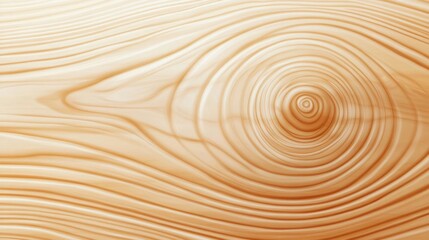 Close-Up View of Smooth Light Wood Grain Pattern Texture