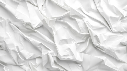 Obraz premium Minimalist crumpled white paper texture perfect for backgrounds or design concepts