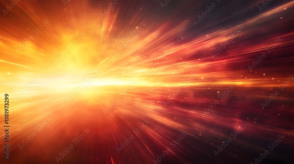 Poster radiant light streaks glowing warmly blending hazy textured gradients into a captivating cinematic d