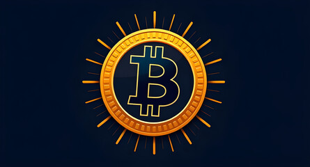 Fototapeta premium bitcoin illustration