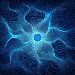 Obraz premium fractal burst arrangement,Quantum computer technologies concept. Futuristic blue circuit board background vector. Modern technology circuit board, fractal design wave light wallpaper pattern space