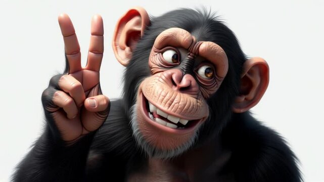Playful Chimpanzee: A Digital Artwork