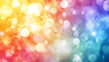Obraz premium Abstract Colorful Bokeh Background with Bright Lights