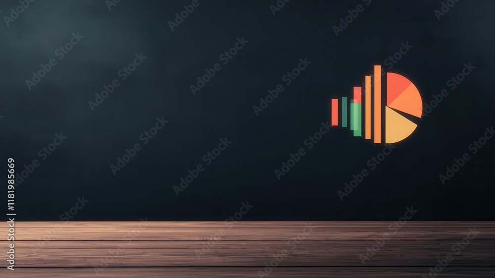 Aufkleber ai and consumer behavior. a symbolic depiction of glowing dashboards tracking real-time changes in c