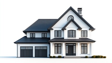 Classic house with elegant shape and style