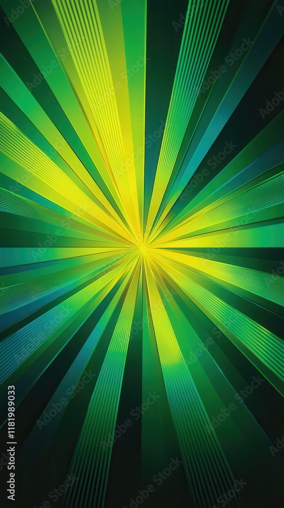 Poster dynamic radial gradient design abstract art digital artwork modern environment frontal view vibrant 