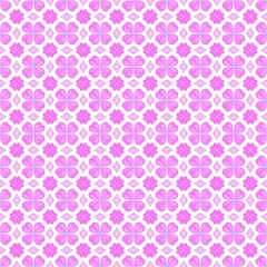 seamless pattern with pink flowers