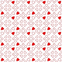 seamless pattern with hearts