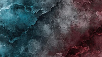 Dramatic abstract gradient art digital canvas moody tones charcoal gray maroon dark teal inspirational design