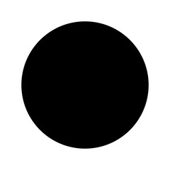 Black Circle Geometric Silhouette Design. Vector illustration.