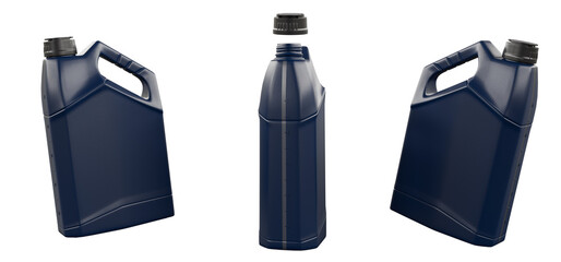 Motor oil canister isolated on white