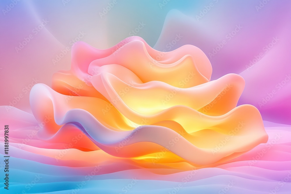 Fototapete explore abstract art with eco-friendly materials in innovation a design team crafting futuristic pro