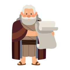 moses holding ten commandments