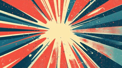 Fototapeta premium Vector Retro Comic Background Effect