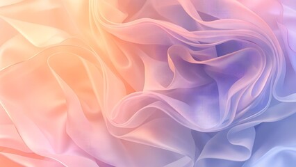 Obraz premium Dreamy Abstract Background with Soft Pastel Waves and Fluid Motion