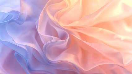Obraz premium Dreamy Abstract Background with Soft Pastel Waves and Fluid Motion