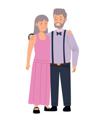 cute couple golden wedding