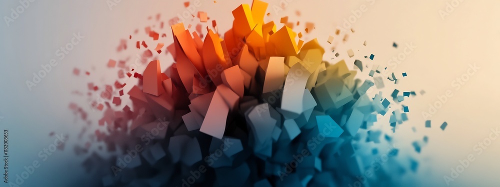 Poster vibrant and dynamic showcasing a visualization of the frequency distribution of voting preferences i