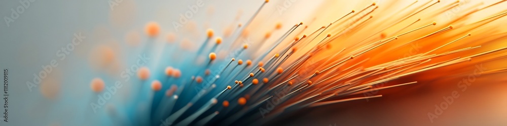 Fototapete vibrant and dynamic 3d rendering of a data visualization depicting the frequency distribution of int