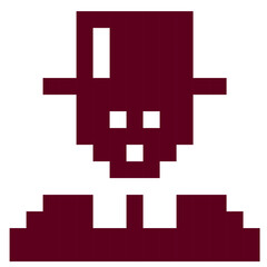 Icône de maire style pixel art